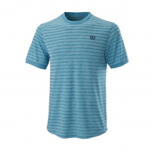 Wilson Tennis-Tshirt Stripe Crew 2021 blau Herren